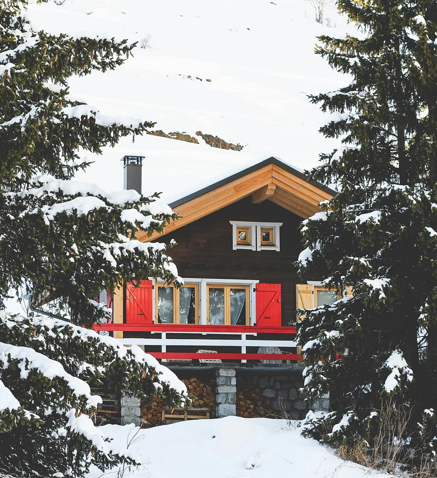Chalet dans la station de ski aux Menuires